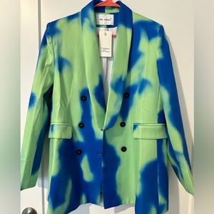 Blue/Green combo Blazer. New with tags!